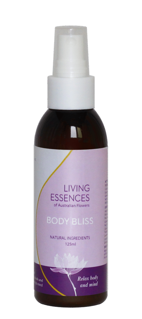 馥菘企業社-天然植物萃取、進口花精 、花精療法、平衡情緒、 放鬆心情、負面情緒、空間淨化、澳洲花精、嬰幼兒、動植物、脹氣救星、舒緩酸痛、居家保養、全身按摩、肩頸僵硬-樂活紓壓BODY BLISS 125ml 紫 噴